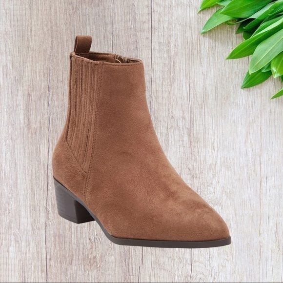 Top Moda Hyde Block Ankle Bootie in Taupe Su 5.5 - Picture 1 of 2